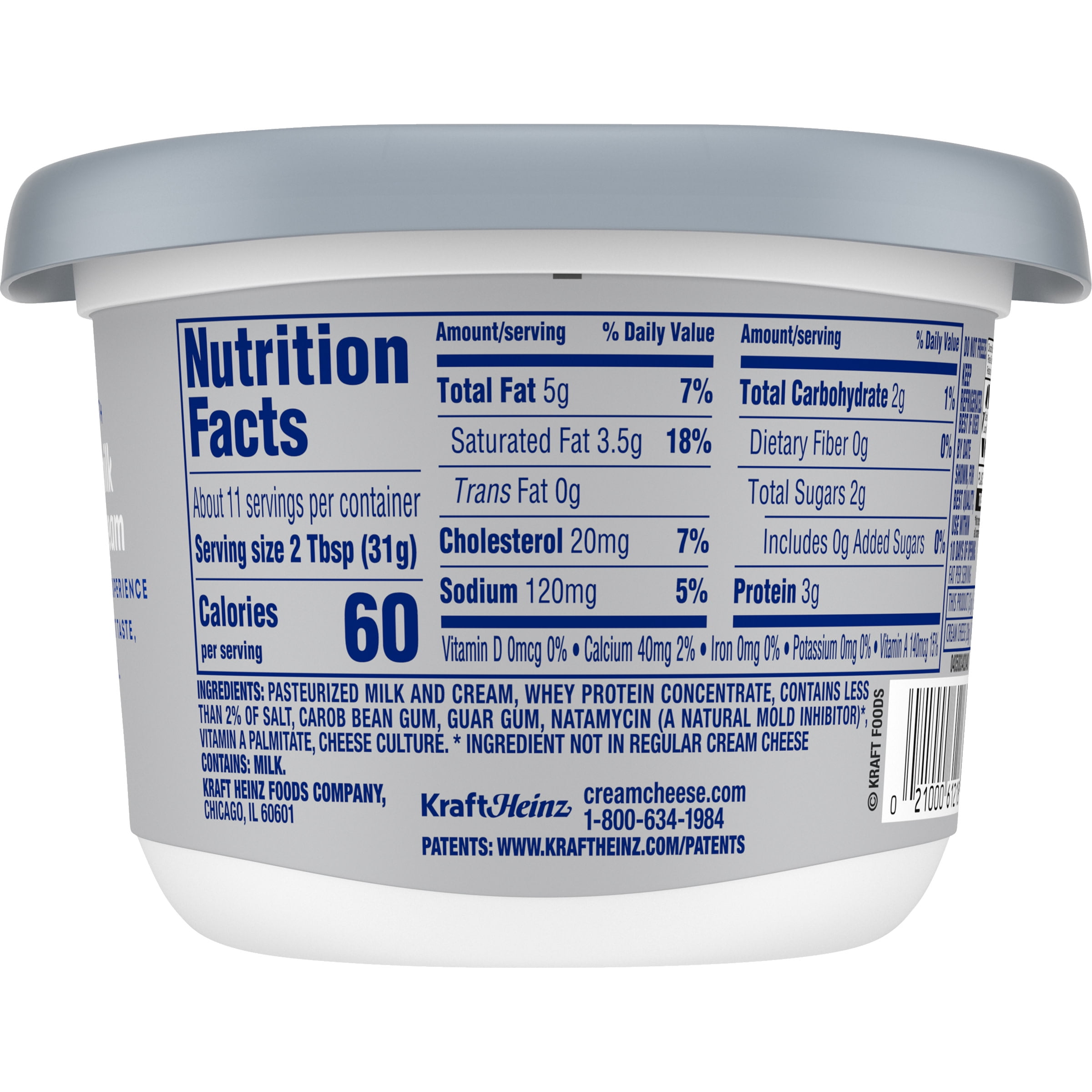Philadelphia Reduced Fat Cream Cheese with 1/3 Less Fat than ...