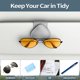 thumbnail image 5 of Estuche para gafas de coche, gris 2 piezas Soporte para gafas de coche Cierre magnético Cuero de PU, Soporte universal para gafas de sol para visera de coche, Clip para colgar gafas para coche, 5 of 5