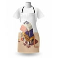 thumbnail image 3 of RV Apron, Classic Station RV Camper Van with 2 Chairs and Surfing Board Recreational Vehicle, Unisex Kitchen Bib with Adjustable Neck for Cooking Gardening, Adult Size, Multicolor, by Ambesonne, 3 of 4