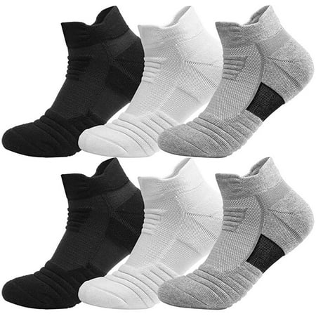 

XINKAIRUN Socks Men s and Women s Sports Cotton Socks Breathable and Anti-odour 6 Pairs As Shown