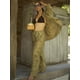 thumbnail image 4 of HH TRAF 2024 Traje femenino de manga larga con botonadura sencilla, cuello vuelto, camisa holgada con estampado + pantalón largo con lazo y cintura alta con cordones para mujer, 4 of 5