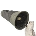 thumbnail image 4 of Foldable Cat Tunnel Interactive indoor and outdoor Hole Play Hide and with Ball Training for Kitten Puppy Rabbit Dogs , grey, 4 of 8