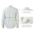 thumbnail image 5 of BASSDASH Men's Performance Fishing Shirt Button Down Long Sleeve UPF 50 Quick Dry FS21M, 5 of 8