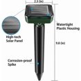 thumbnail image 4 of 4 Pack Solar Mole Repeller Stakes - Ultrasonic Mole Repeller - Solar Powered Mole Removal For Moles, Snakes, Voles, Gophers And Other Animals, 4 of 5