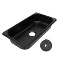 thumbnail image 2 of Drop In Kitchen Sink, 12.8x6.93x2.56inch Rectangle Undermount Bar Sink with 40mm Outlet, Rubber Gasket, Efficient Drainage Stainless Steel Sink Single Bowl for RV, 2 of 7