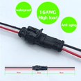 thumbnail image 2 of Conector a prueba de agua, Conectores de cable eléctrico autoblocantes de 2 clavijas con cable marino de 16 AWG para automóviles, camiones, barcos y otras conexiones de cables. (paquete de 5) (conector de 2 pines) ACTIVE Biensenido a ACTIVE, 2 of 4