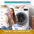 thumbnail image 5 of Enzyme Laundry Booster Odor Remover - 2 lbs Enzymatic Clothes Stain Cleaner Powder, Natural Deodorizer with Bio Active Enzymes, Detergent Additive Eliminator for Sweat, Oil, Blood - 68 Loads (32 oz), 5 of 8