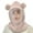 Light Pink, variant on Women's Balaclava, Cute Cat Ear Neck Warmer with Detachable Transparent Face Shield, Winter Fleece Lined Face Mask for Cold Weather Daily Outfit and Outdoor Activities