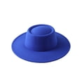 thumbnail image 1 of Faithtur Female Hat, ts Solid Color Flat-Top Cap Blower Hat Woolen Cap Fedoras, 1 of 5