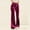 Hot Pink, variant on Ovbmpzd Flare Leg Pants for Women Velour Velvet Blue Pants with Pockets High Waisted Drawstring Lounge Pants for Women L