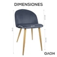 thumbnail image 3 of Set de Sillas Velvet Gaon Oxford 2 Piezas GN-FC04, 3 of 9