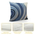 thumbnail image 4 of HENGT Decorative Throw Pillow Covers Marble Pattern Blue Gold Boho Couch Pillow Cases for Living Room Bed Car, 4 of 5