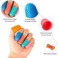 thumbnail image 4 of 10 piezas de puntas de goma para los dedos, dedales de goma para oficina, pinza de dedal de silicona, Protector de dedo reutilizable grueso, yema del dedo con una caja, 4 of 5
