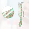 thumbnail image 2 of Unique Bargains 1 Pcs Women Handheld Wide Tooth Comb for Curly Thick Wavy Straight Hair Green, 2 of 6