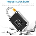thumbnail image 3 of EcoNesxp Tool Box Black Heavy Duty Digital Padlock 4 Digit Combination Lock Password Padlock, 3 of 5