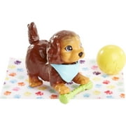Barbie Pet Puppy & Accessories Set, 11 Pieces Include Pet Bed, Puppy Can Nod Head & Wag Tail