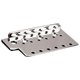 thumbnail image 2 of Placa de puente de trémolo de , puente fijo de guitarra cromada, ajustable, moderno, profesional, duradero para reemplazo de instrumento, 2 of 9