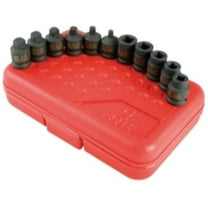 0.37 in. Drive Drain & Pipe Plug Impact Socket Set - Pack of 11