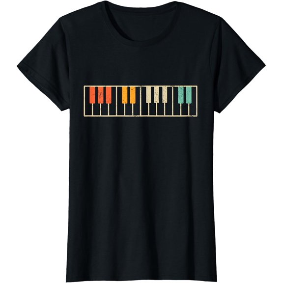 Piano Musical Instrument Retro T-Shirt