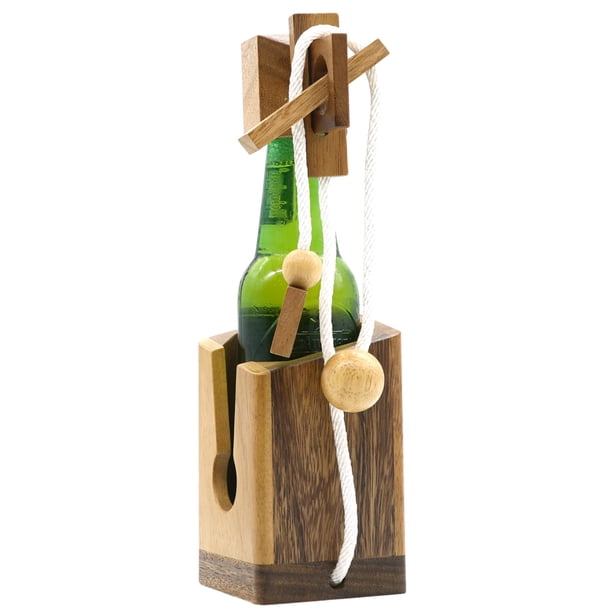 Juego de rompecabezas de botellas BSIRI Gifts HB3F para adultos con estante