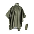 thumbnail image 2 of Poncho de Pluie S SERENABLE avec Capuche, Imperméable Réutilisable pour Événement Sportif, Randonnée, Camping, Vert, 2 of 9