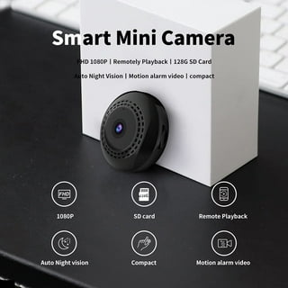 Mini caméra espion cachée magnétique WiFi sans fil compacte caméra de  surveillance à domicile portable avec vision nocturne et détection de  mouvement
