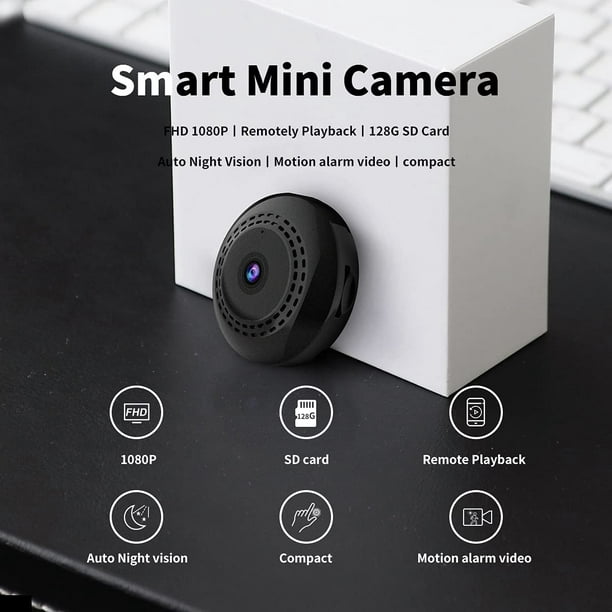 Mini caméra Espion Surveillance Sécurité Intérieur Vision HD 1080P WIFI