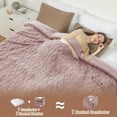 thumbnail image 3 of JoanKaren Electric Heated Blanket King Size 104"x90",6 Heat Levels & 2-10 Hours Auto-Off Over-Heat Protection,Wireless LCD Controller,Pink, 3 of 7