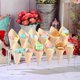 thumbnail image 4 of Soporte de exhibición de cono de helado | Soporte de acrílico de 2 niveles | 12 agujeros para conos, dulces, rollos, sushi, palomitas de maíz | Estante de presentación seguro para alimentos, 4 of 5