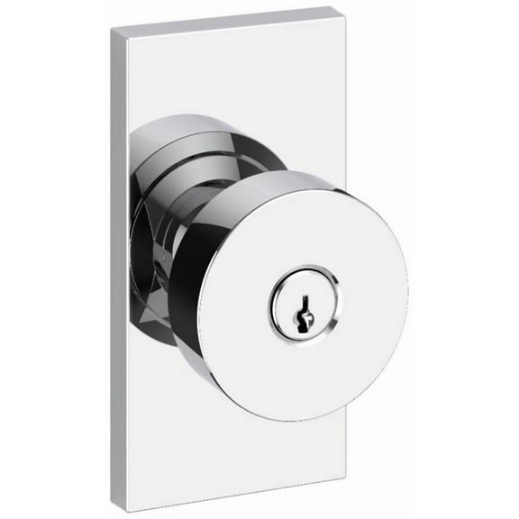 Baldwin En.Con.Cfr Contemporary Single Cylinder Keyed Entry Door Knob Set - Chrome