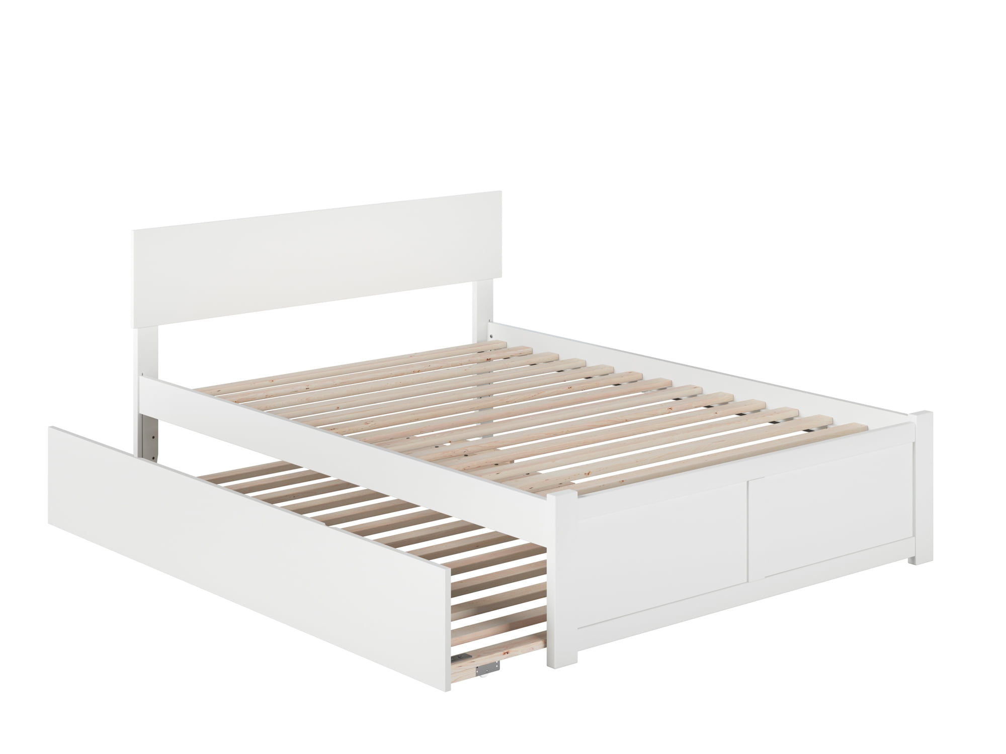 Orlando Full Platform Bed with Flat Panel Foot Board and Full Size ...