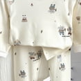 thumbnail image 4 of TOWED22 Baby Boy 2 Piece Pajamas Toddler Boys Pajamas Warm Pjs Kids Long Sleeve Sets Baby Sleepwear Winter Jammies 6-12 Months 12-24 Months 2t 3t 4t 5t 6t 7t 8t 9t Children,Beige,11-12 Y, 4 of 4