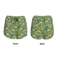 thumbnail image 5 of Lsque Vintage Sugar Skull Printed Women's Running Shorts with Liner Pockets,Elastic Quick Dry Workout Athletic Gym Yoga Shorts,Womens High Waist Shorts-Medium, 5 of 9