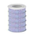 thumbnail image 2 of 5 Rolls Christmas Ribbon 1.5 inch Wide Decorative Ribbon for Gift Wrapping and Holiday Decorations Lavender Zebra Print, 2 of 7
