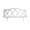 White, variant on Border White Plastic Garden Fence, 23.62x10.24x0.39in Spring Decorative Picket Fence for Lawn Yard