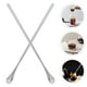 thumbnail image 3 of 1 juego de 4 cucharas de acero inoxidable de mango largo para mezclar cucharas de café (plata), 3 of 5