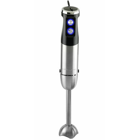 Stainless Steel Immersion Hand Blender with 6 Variable Speed Control (HS680 Series, Black) By Ovente Ship from (Best Hand Blender In India)