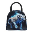 thumbnail image 1 of Disketp Futuristic Blue Light White Tiger Bolsa Térmica para Almuerzo, Lonchera con Abertura Amplia y Gran Capacidad, Organizador Reutilizable para Mujeres, Hombres y Adultos, 1 of 6