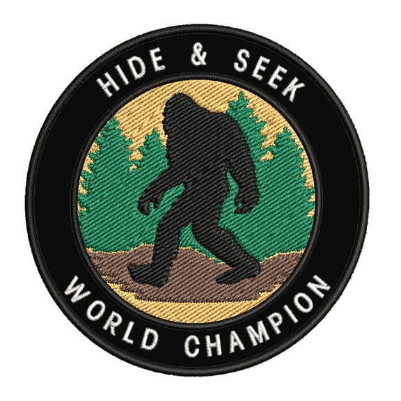 Sasquatch Sighting 3.5" Iron On Or Sew On Embroidered Fabric Badge Patch Unexplained Mysteries Iconic Series