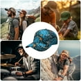 thumbnail image 7 of Tropical Leaf Dad Hat, Washed Unstructured Cap with Comfortable Fit, Hawaiian Floral Aloha Design Adjustable Hat for Summer Beach Vacation and Outdoor Sports, 7 of 7