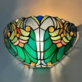 thumbnail image 2 of Tiffany 12'' Wall Sconce Stained Glass Sconces 1 Light Victorian Style Handmade Wall Light, 2 of 7