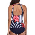 thumbnail image 4 of Utoimkio Two Piece Women Tankini Bathing Suits Fashion Women Printed Bikini Push-Up Padded Swimwear Swimsuit Beachwear Set, 4 of 5