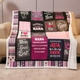 thumbnail image 2 of LHSHID Nana Gifts Nana Birthday Gifts Best Nana Ever Blanket Nana Gifts from Grandkids Nana Gifts from Granddaughter Grandma Birthday Gifts for Nana Throw Blanket, 2 of 7