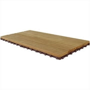 FlexDeck Interlocking Wood Deck Tiles - Copacabana Ipe Champagne / 12"x24"x1" - 799 sq ft/pallet (85 box)