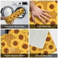 thumbnail image 4 of Fotbe Extra Durable Door Mat - Dirt Trapping Outdoor Welcome Mats - Non-Slip Outdoor Door Mats - Low Profile Front Door Mat - Indoor (16" x 24", Yellow Leopard Print Sunflower ), 4 of 8