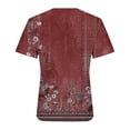 thumbnail image 4 of MEICHEN Womens Casual Short Sleeve Tops Neck T Shirts Summer Loose Fit Daily Wear Blouse for Women, 4 of 9