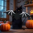 thumbnail image 4 of Halloween Dog Bat Wings Costume, Pet Halloween Cosplay Party Dress Up Costume for Small,Medium,Large Dogs and Cats(16Inch,K), 4 of 5