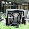 thumbnail image 2 of SUMMIT LIVING 4-Piece Outdoor Patio Furniture Set with 57" Fire Pit Table, Outdoor Patio Conversation Set with Swivel Chairs for 5, Gray, 2 of 11