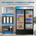 thumbnail image 2 of Commercial Merchandiser Refrigerator, Two Glass Door, 40 cu.ft, Upright Display Beverage Cooler, 2 of 8
