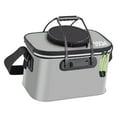 thumbnail image 3 of DYNWAVECA Foldable ing Bucket Protection Bucket with Handles Live Container Storage, ing Bag, Folding Outdoor Camping gray, 3 of 9